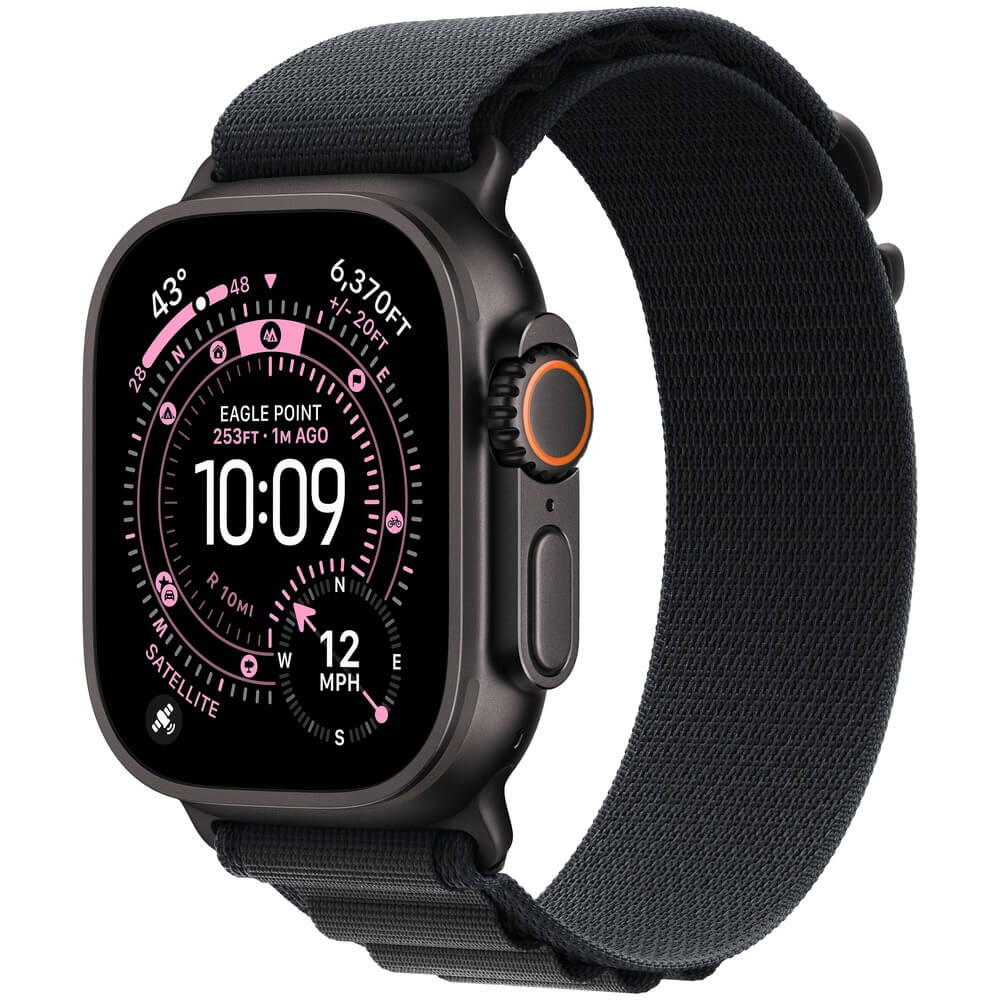 Смарт-часы Apple Watch Ultra 3 49 мм Black  М ремешок чёрный Alpine