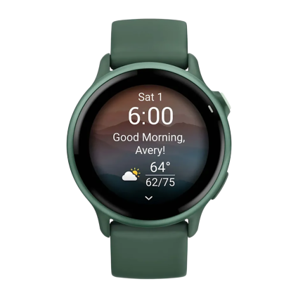 Фитнес-трекер Garmin vivoactive 6, силиконовый ремешок цвета «зелёная яшма»