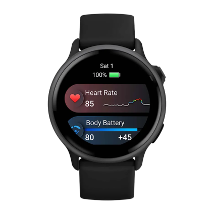 Фитнес-трекер Garmin vivoactive 6, чёрный силиконовый ремешок