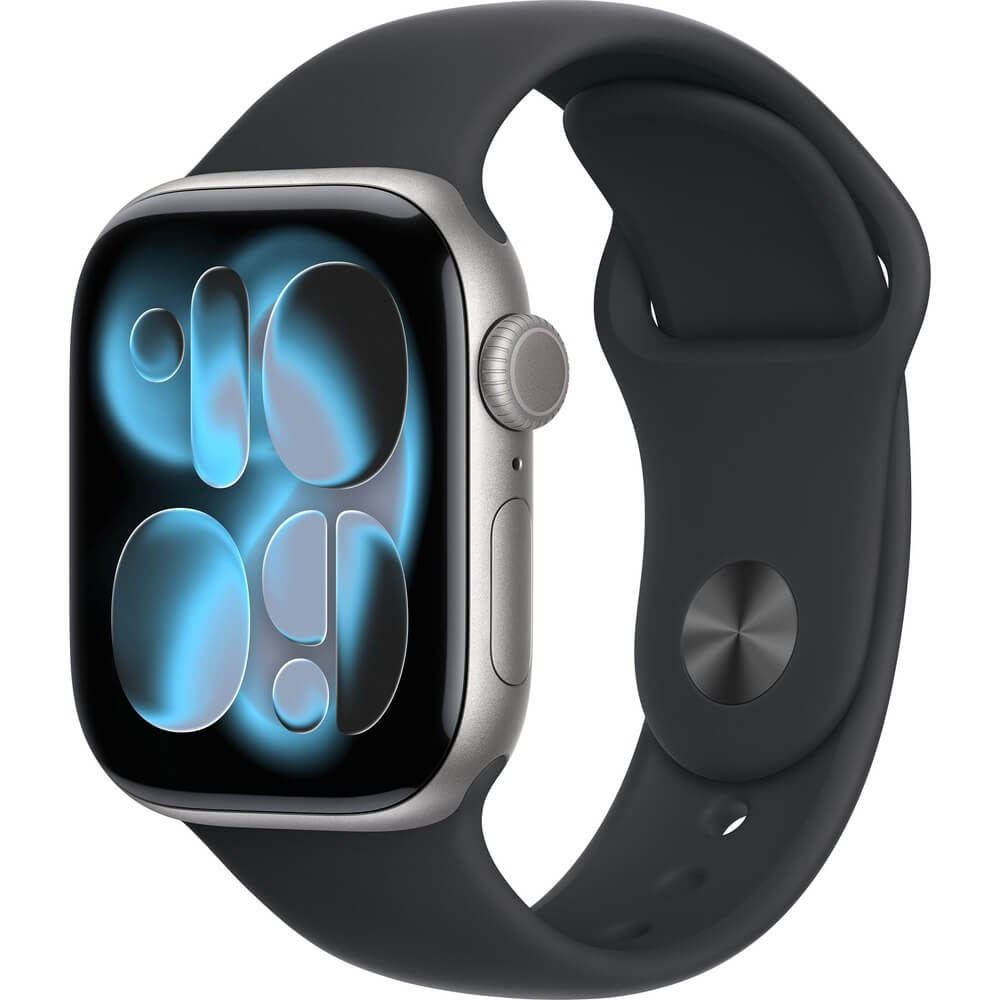 Смарт-часы Apple Watch Series 11 Aluminum GPS 42 мм серый космос M/L  спортивный ремешок
