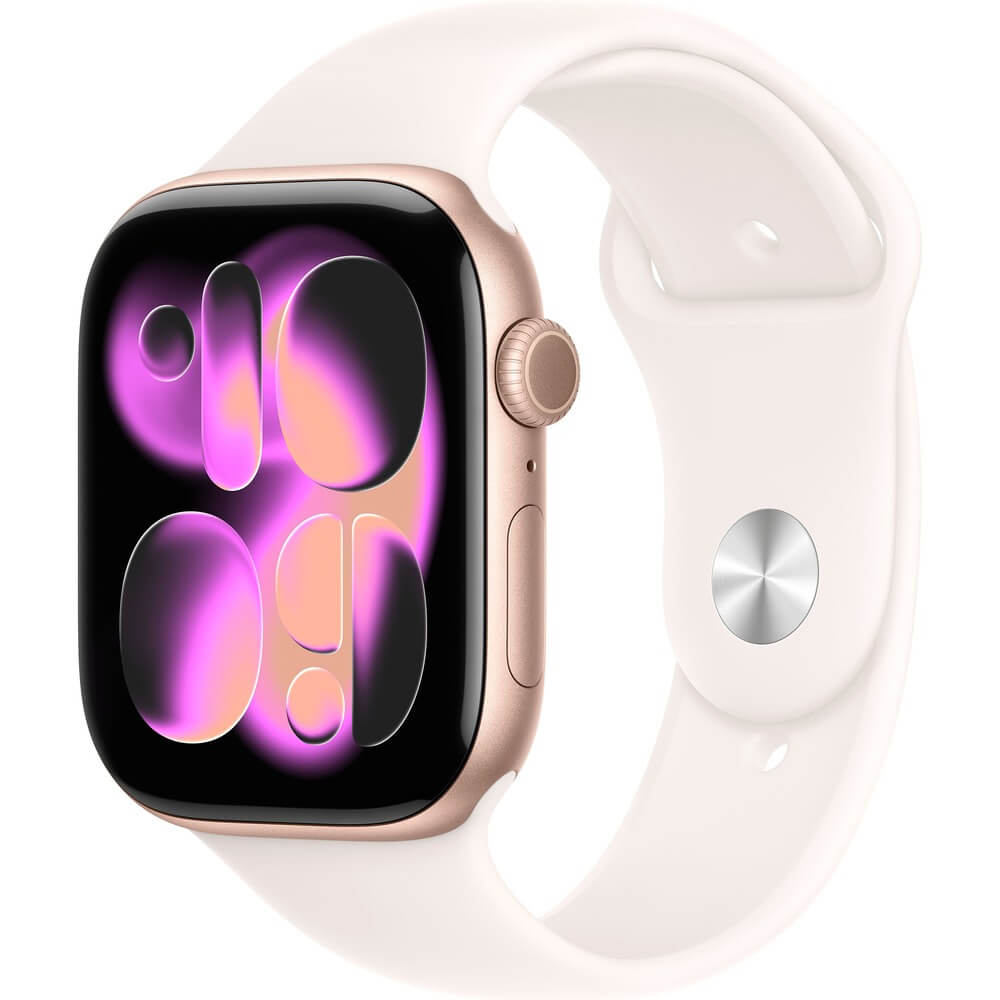 Смарт-часы Apple Watch Series 11 Aluminum GPS 46 мм розовое золото M/L  спортивный ремешок