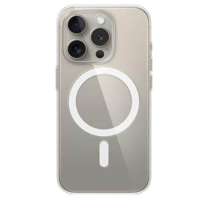 Прозрачный чехол MagSafe Apple Clear Case для iPhone 15 Pro