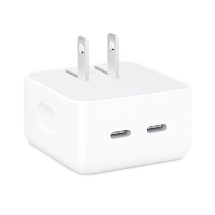 Сетевое зарядное устройство Apple Compact мощностью 35 Вт (2 USB-C)