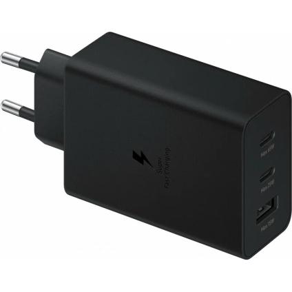 Сетевое зарядное устройство Samsung Trio мощностью 65 Вт (2 USB-C, USB-A) (EP-T6530)