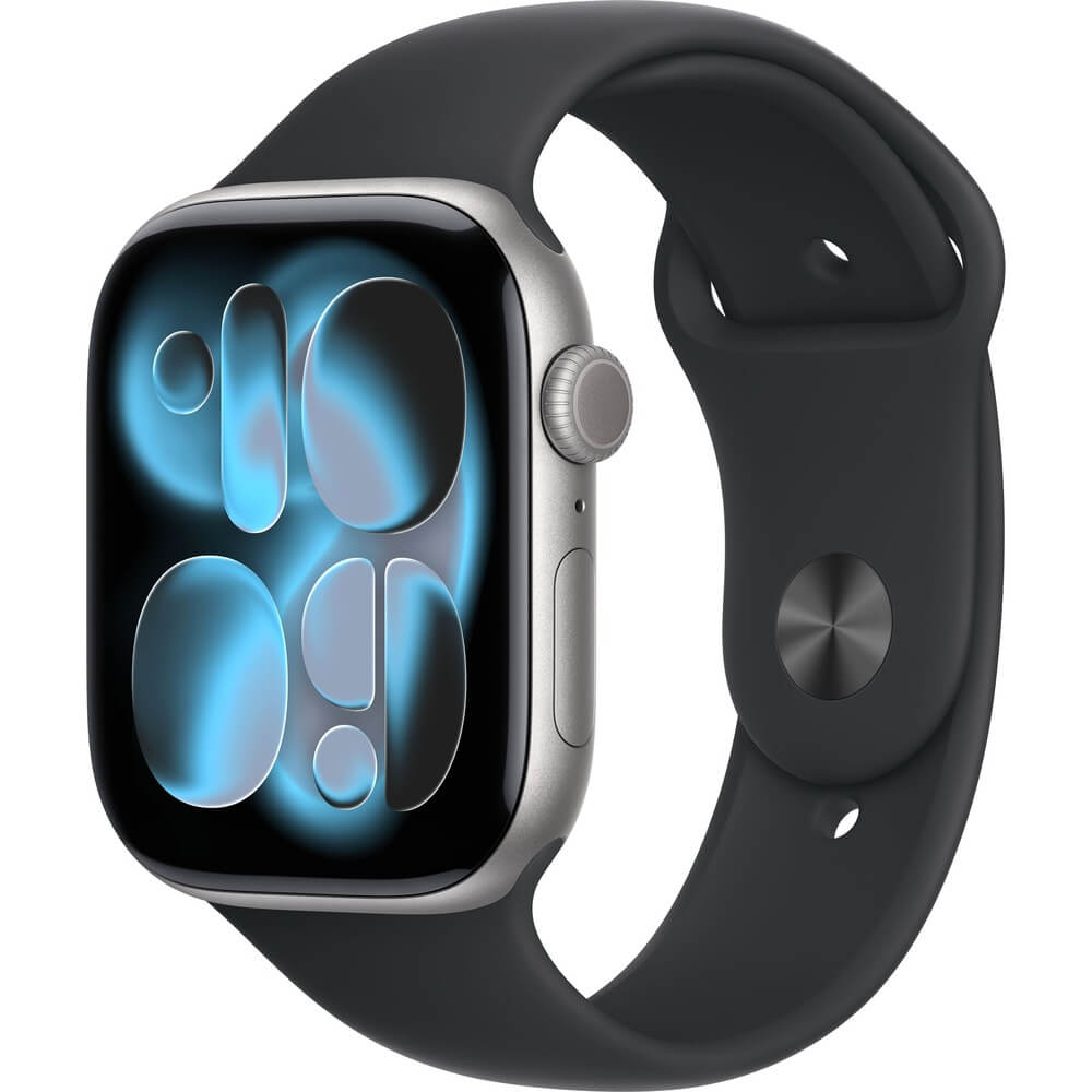 Смарт-часы Apple Watch Series 11 Aluminum GPS 46 мм серый космос M/L  спортивный ремешок