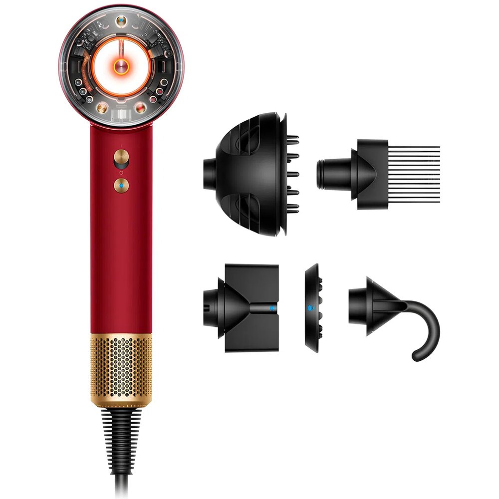 Фен Dyson Supersonic Nural HD16 красный бархат/золотистый (594823-01)