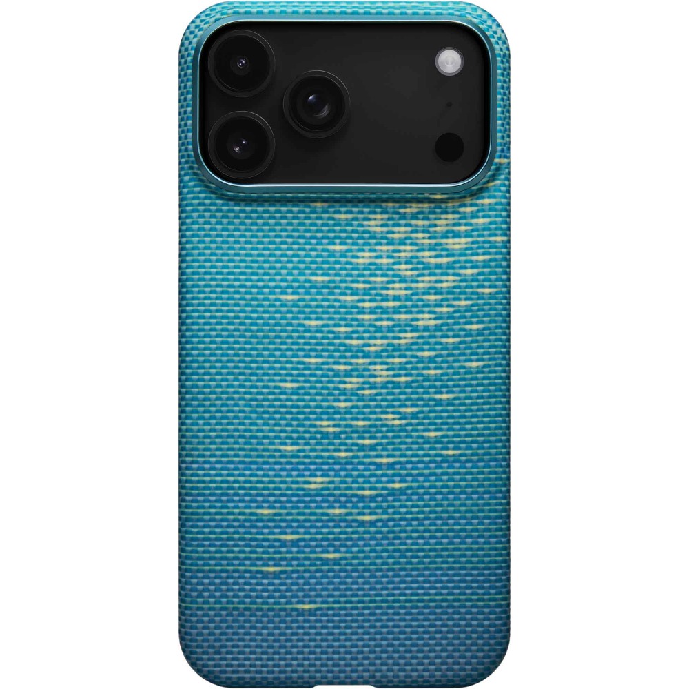 Чехол Pitaka Ultra-Slim Case для iPhone 17 Pro голубой
