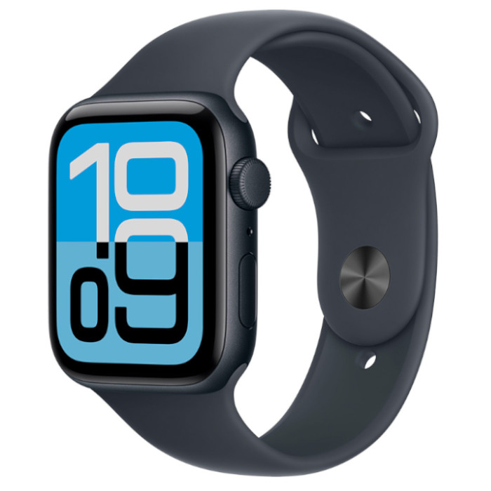 Часы Apple Watch SE 3 44 мм  корпус алюминий черная ночь (Midnight Aluminium)  ремешок Sport Band  цвет: черная ночь (Midnight)  размер: M/L