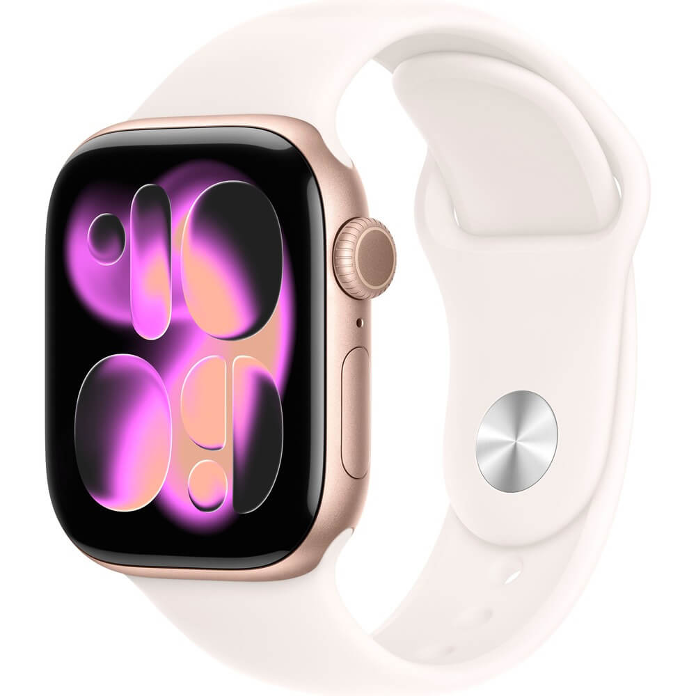Смарт-часы Apple Watch Series 11 Aluminum GPS 42 мм розовое золото M/L, спортивный ремешок