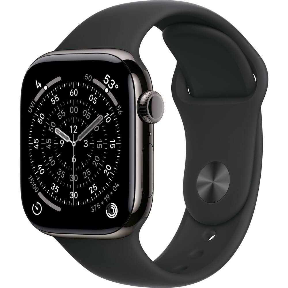 Смарт-часы Apple Watch Series 11 Titanium GPS + Cellular 42 мм Slate S/M, спортивный ремешок