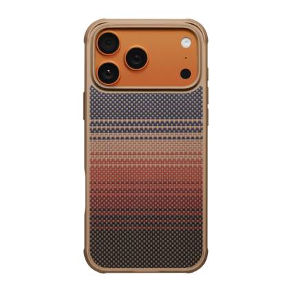 Арамидный чехол MagSafe PITAKA Sunset · Moonrise Cairn Case для iPhone 17 Pro