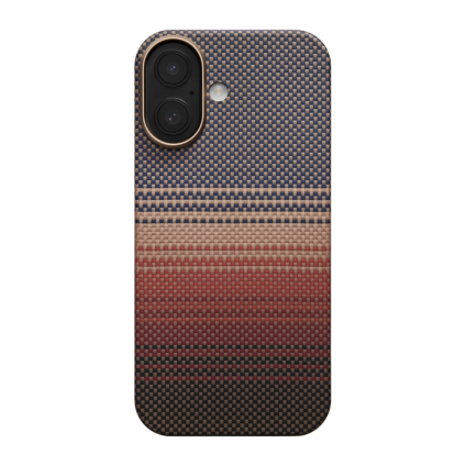 Арамидный чехол MagSafe PITAKA Sunset · Moonrise PitaTap Edge Case для iPhone 17
