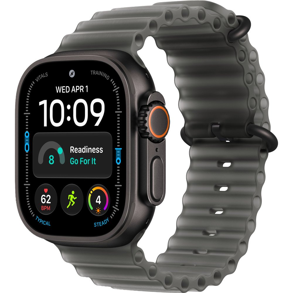 Смарт-часы Apple Watch Ultra 4 49 мм LTE Black, ремешок Ocean Band чёрный