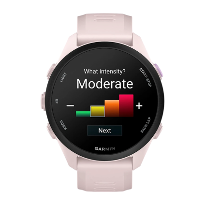 Спортивные часы Garmin Forerunner 70, силиконовый ремешок бледно-розового цвета