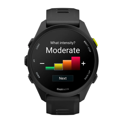 Спортивные часы Garmin Forerunner 70, чёрный силиконовый ремешок