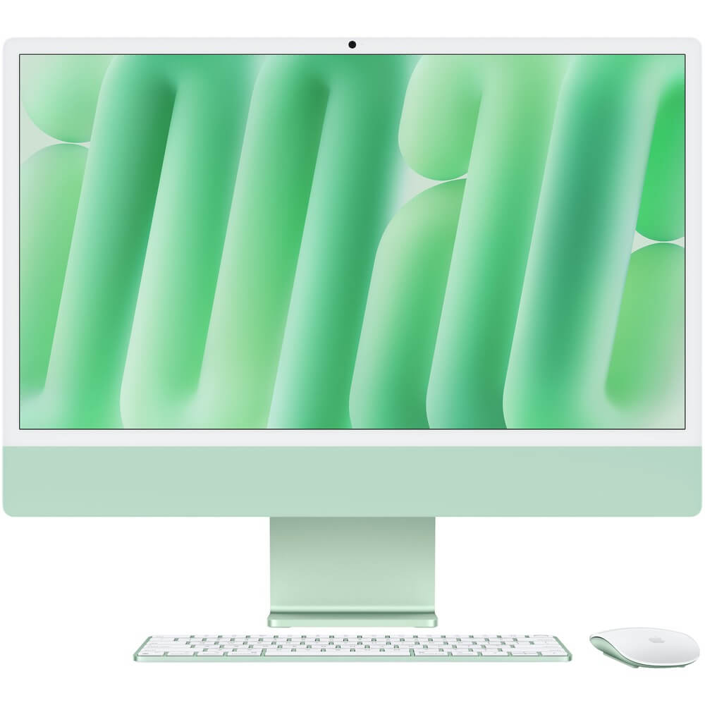 Моноблок Apple iMac 4.5K 24" (M4 10-Core, GPU 10-Core, 16GB, 512GB) (Зелёный | Green) (2024)