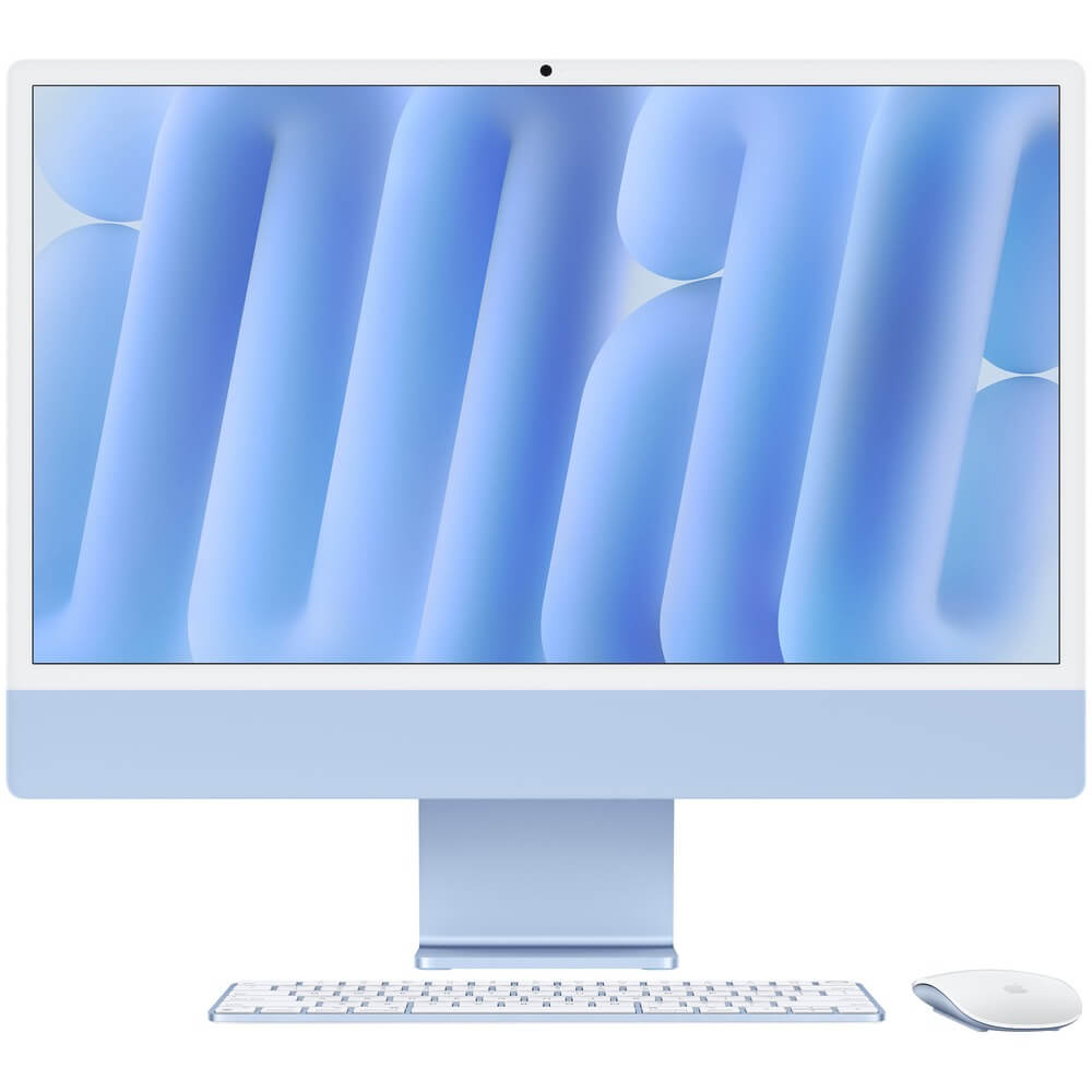 Моноблок Apple iMac 4.5K 24" (M4 10-Core, GPU 10-Core, 16GB, 512GB) (Голубой | Blue) (2024)